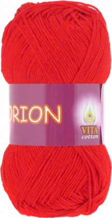 Пряжа Vita cotton ORION 4578 алый