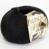 Пряжа Seam ALPACA D’ITALIA 01 черный (5 мотков)