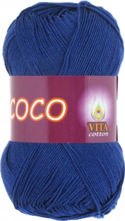 Пряжа Vita cotton COCO 3857 т.синий