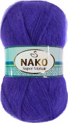 Пряжа Nako SUPER MOHAIR 1850 фиолет