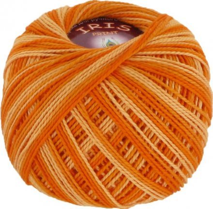 Пряжа Vita cotton IRIS PRINT 2210 оранжевый