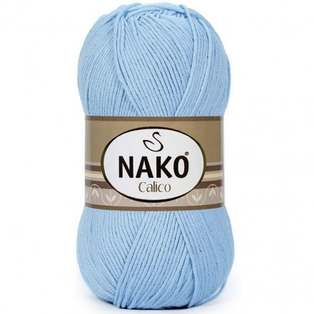 Пряжа Nako CALICO 5028 голубой