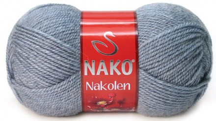 Пряжа Nako NAKOLEN 23135 серо-голубой