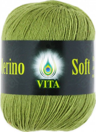 Пряжа Vita MERINO SOFT 3305 зеленый