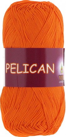 Пряжа Vita cotton PELICAN 3994 морковный