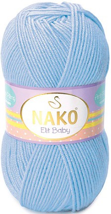 Пряжа Nako ELIT BABY 10305 голубой