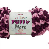 Пряжа Alize PUFFY MORE 6278 розовый/цикламен
