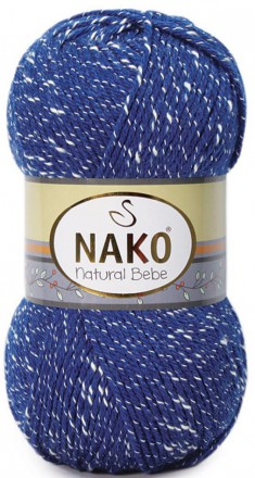 Пряжа Nako NATURAL BEBE 4737 синий