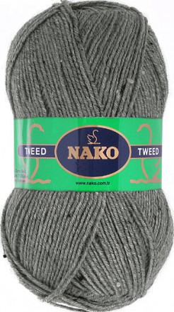Пряжа Nako TWEED 1373 серый