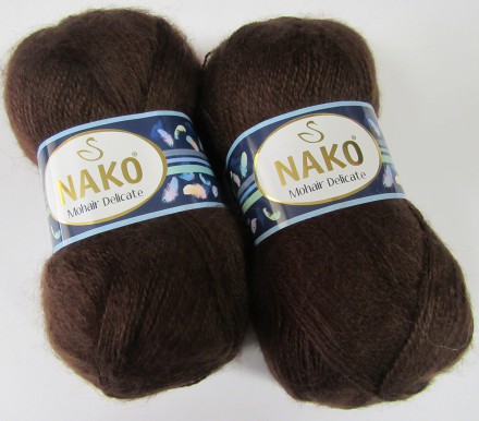 Пряжа Nako MOHAIR DELICATE 1182-6106 коричневый
