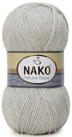 Пряжа Nako NATURAL BEBE 4787 св.серый