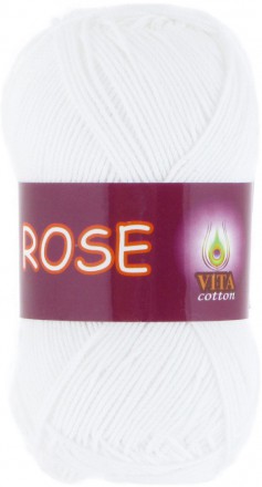 Пряжа Vita cotton ROSE 3901 белый