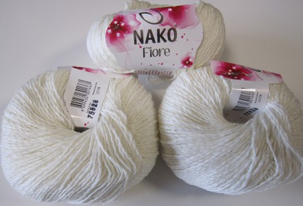 Пряжа Nako FIORE 2378 ваниль