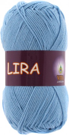Пряжа Vita cotton LIRA 5004 голубой