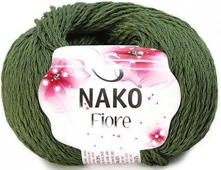 Пряжа Nako FIORE 11240 зеленый