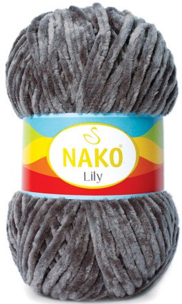 Пряжа Nako LILY 4786 т.серый
