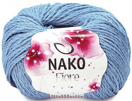 Пряжа Nako FIORE 11244 голубой