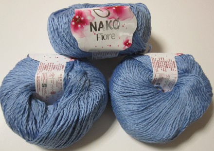 Пряжа Nako FIORE 11244 голубой