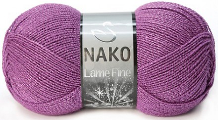 Пряжа Nako LAME FINE 1048 GK роз.сирень