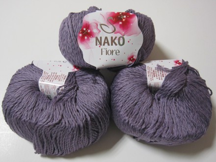 Пряжа Nako FIORE 10972 фиолетовый