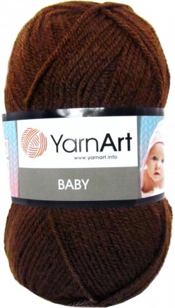 Пряжа Yarnart BABY 1182 коричневый (5 мотков)