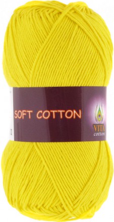 Пряжа Vita cotton SOFT COTTON 1803 лимонный