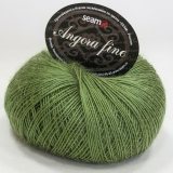 Пряжа Seam ANGORA FINE 180130 п.зеленый (2 мотка)