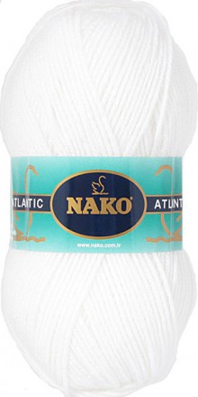 Пряжа Nako ATLANTIC 208-1251 белый