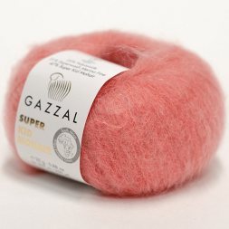 Пряжа Gazzal SUPER KID MOHAIR 64430 розовый (6 мотков)