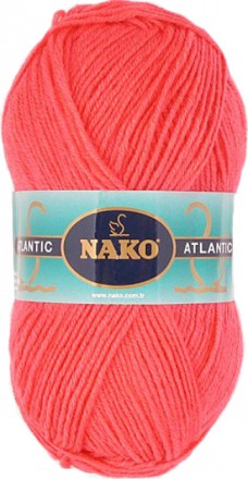 Пряжа Nako ATLANTIC 10715-1257 розовый коралл