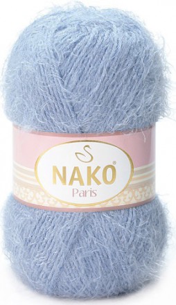 Пряжа Nako PARIS 4129 неж.голубой