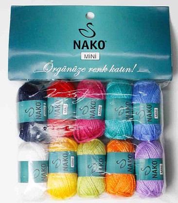 Пряжа Nako NAKO MINI 7 разноцвет