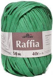 Пряжа Artland RAFFIA мятно-зеленый (10 мотков)