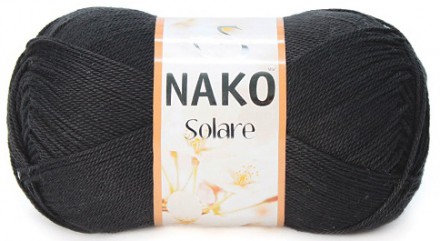 Пряжа Nako SOLARE 217 черный