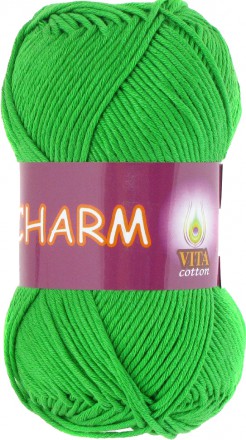 Пряжа Vita cotton CHARM 4194 зеленый