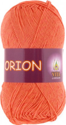 Пряжа Vita cotton ORION 4569 оранжевый