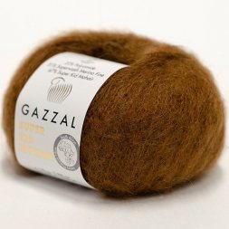 Пряжа Gazzal SUPER KID MOHAIR 64401 коричневый (6 мотков)