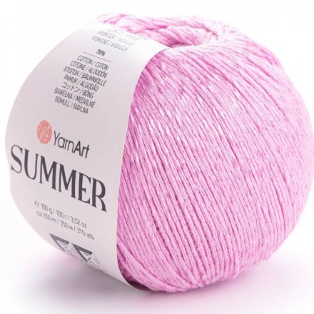 Пряжа Yarnart SUMMER 01 яр.розовый (4 мотка)