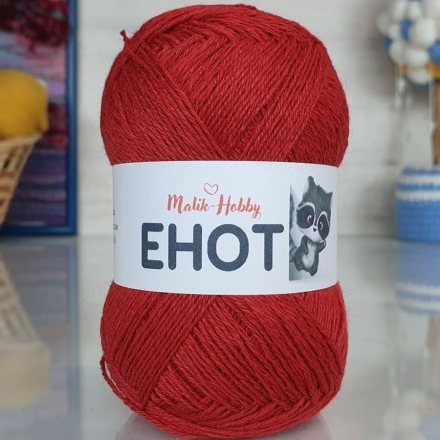 Пряжа M&amp;h ЕНОТ 314 красный (5 мотков)