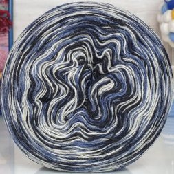 Пряжа Рассказовская АНГОРКА МЕЛАНЖ 22-1 черн/белый/пепел (2 мотка)