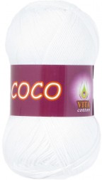 Пряжа Vita cotton COCO 3851 белый