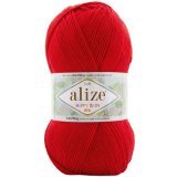 Пряжа Alize HAPPY BABY NEW 56 красный (5 мотков)