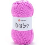 Пряжа Yarnart BABY 635 роз-сиреневый (5 мотков)