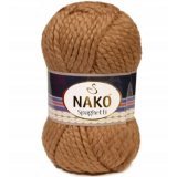 Пряжа Nako SPAGHETTI 5401 т.беж (5 мотков)
