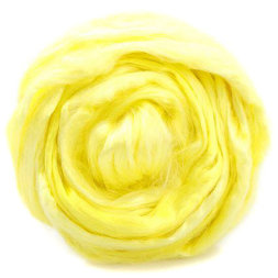 Вискоза цветная для валяния 27 лимон