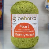 Пряжа Пехорка ЖЕМЧУЖНАЯ 33 золотистая олива (5 мотков)