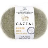 Пряжа Gazzal SUPER KID MOHAIR 64407 серо-бежевый (6 мотков)