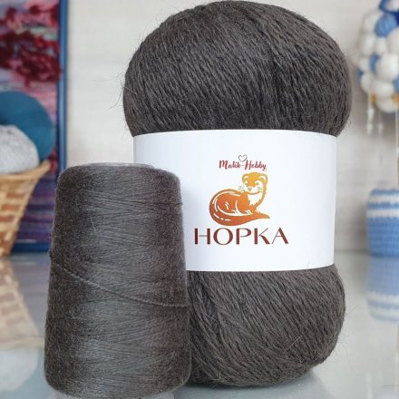 Пряжа M&amp;h НОРКА 050 серо-коричневый (5 мотков)