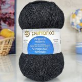 Пряжа Пехорка АНГОРСКАЯ ТЕПЛАЯ 435 антрацит (5 мотков)
