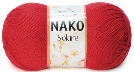 Пряжа Nako SOLARE 6951 красный